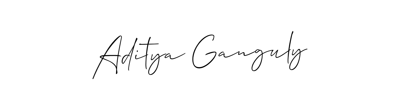 Design your own signature with our free online signature maker. With this signature software, you can create a handwritten (Allison_Script) signature for name Aditya Ganguly. Aditya Ganguly signature style 2 images and pictures png