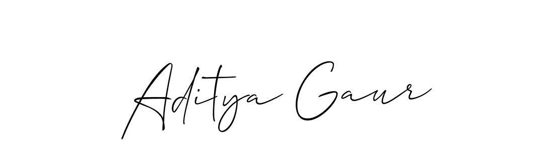 You should practise on your own different ways (Allison_Script) to write your name (Aditya Gaur) in signature. don't let someone else do it for you. Aditya Gaur signature style 2 images and pictures png