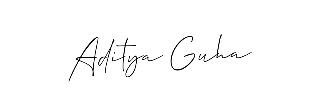 You should practise on your own different ways (Allison_Script) to write your name (Aditya Guha) in signature. don't let someone else do it for you. Aditya Guha signature style 2 images and pictures png