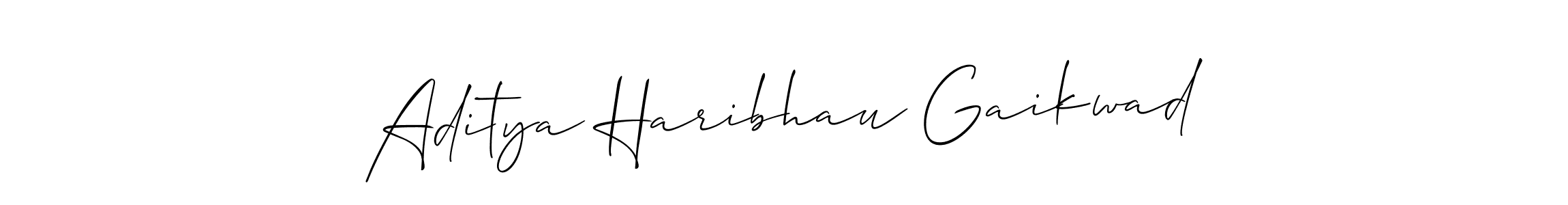 Use a signature maker to create a handwritten signature online. With this signature software, you can design (Allison_Script) your own signature for name Aditya Haribhau Gaikwad. Aditya Haribhau Gaikwad signature style 2 images and pictures png