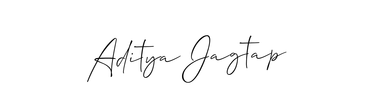 Similarly Allison_Script is the best handwritten signature design. Signature creator online .You can use it as an online autograph creator for name Aditya Jagtap. Aditya Jagtap signature style 2 images and pictures png