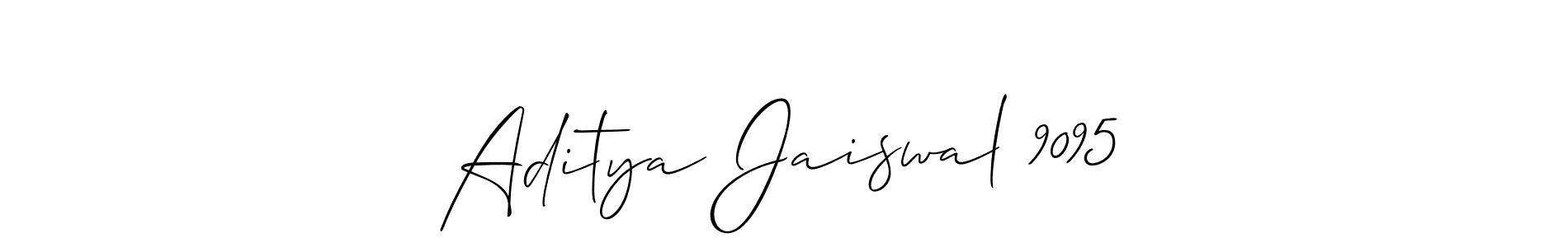 How to Draw Aditya Jaiswal 9095 signature style? Allison_Script is a latest design signature styles for name Aditya Jaiswal 9095. Aditya Jaiswal 9095 signature style 2 images and pictures png