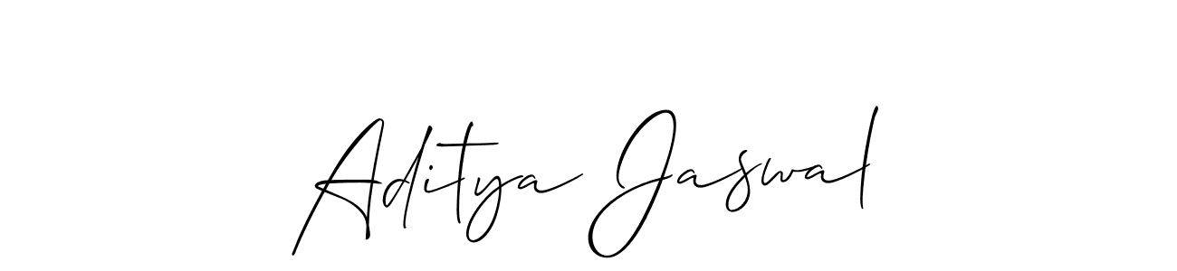 Also we have Aditya Jaswal name is the best signature style. Create professional handwritten signature collection using Allison_Script autograph style. Aditya Jaswal signature style 2 images and pictures png