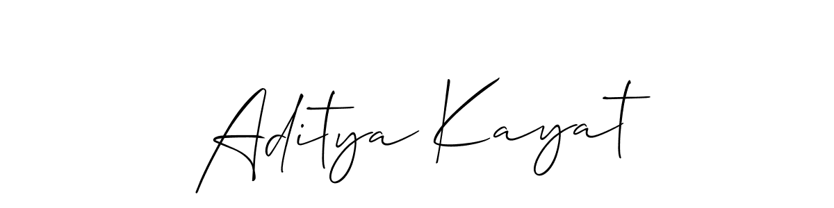 You can use this online signature creator to create a handwritten signature for the name Aditya Kayat. This is the best online autograph maker. Aditya Kayat signature style 2 images and pictures png