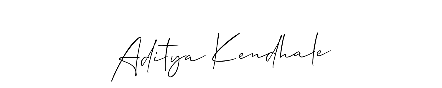 It looks lik you need a new signature style for name Aditya Kendhale. Design unique handwritten (Allison_Script) signature with our free signature maker in just a few clicks. Aditya Kendhale signature style 2 images and pictures png