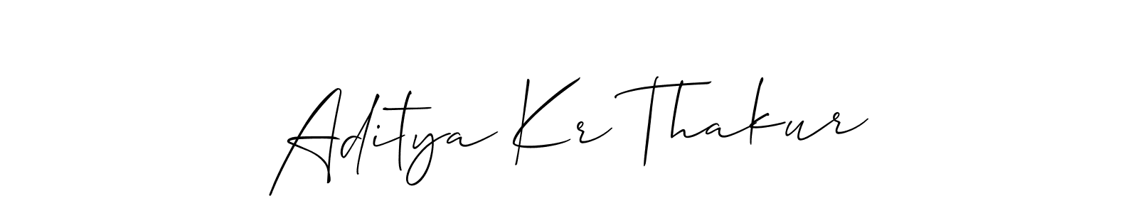 Also You can easily find your signature by using the search form. We will create Aditya Kr Thakur name handwritten signature images for you free of cost using Allison_Script sign style. Aditya Kr Thakur signature style 2 images and pictures png