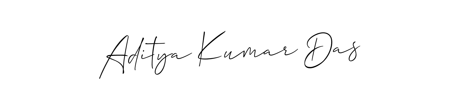 Also we have Aditya Kumar Das name is the best signature style. Create professional handwritten signature collection using Allison_Script autograph style. Aditya Kumar Das signature style 2 images and pictures png