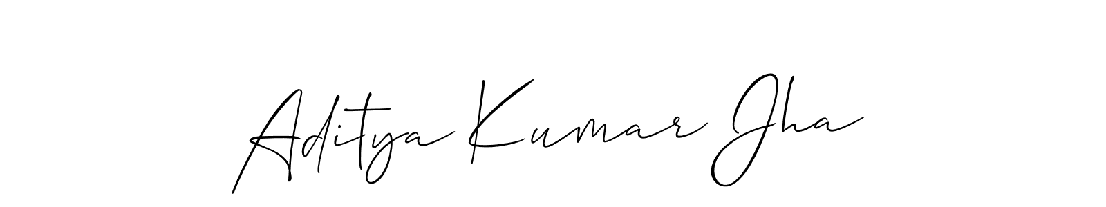 How to make Aditya Kumar Jha signature? Allison_Script is a professional autograph style. Create handwritten signature for Aditya Kumar Jha name. Aditya Kumar Jha signature style 2 images and pictures png