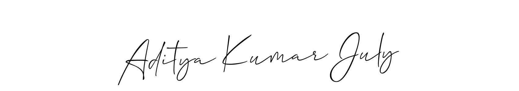 How to Draw Aditya Kumar July signature style? Allison_Script is a latest design signature styles for name Aditya Kumar July. Aditya Kumar July signature style 2 images and pictures png