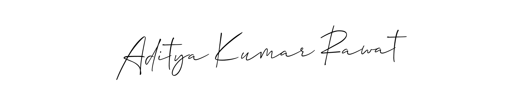 Also we have Aditya Kumar Rawat name is the best signature style. Create professional handwritten signature collection using Allison_Script autograph style. Aditya Kumar Rawat signature style 2 images and pictures png