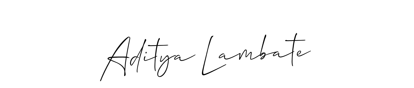Similarly Allison_Script is the best handwritten signature design. Signature creator online .You can use it as an online autograph creator for name Aditya Lambate. Aditya Lambate signature style 2 images and pictures png