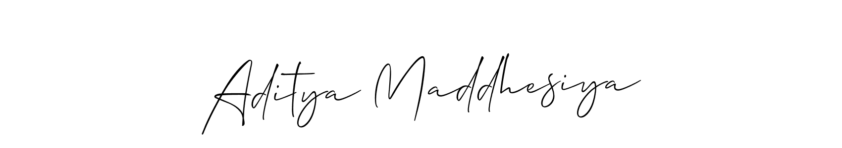 Once you've used our free online signature maker to create your best signature Allison_Script style, it's time to enjoy all of the benefits that Aditya Maddhesiya name signing documents. Aditya Maddhesiya signature style 2 images and pictures png