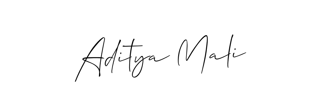 if you are searching for the best signature style for your name Aditya Mali. so please give up your signature search. here we have designed multiple signature styles  using Allison_Script. Aditya Mali signature style 2 images and pictures png