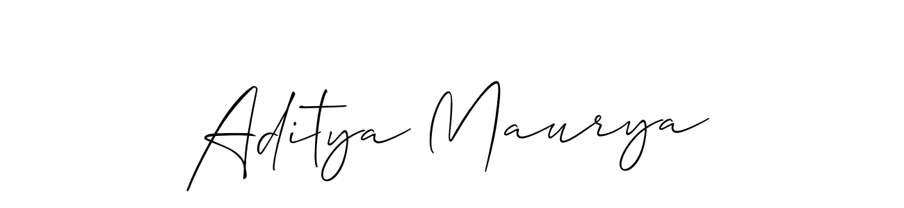 This is the best signature style for the Aditya Maurya name. Also you like these signature font (Allison_Script). Mix name signature. Aditya Maurya signature style 2 images and pictures png