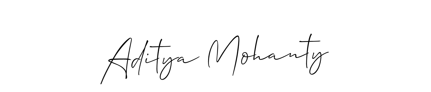 Aditya Mohanty stylish signature style. Best Handwritten Sign (Allison_Script) for my name. Handwritten Signature Collection Ideas for my name Aditya Mohanty. Aditya Mohanty signature style 2 images and pictures png
