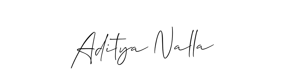 This is the best signature style for the Aditya Nalla name. Also you like these signature font (Allison_Script). Mix name signature. Aditya Nalla signature style 2 images and pictures png