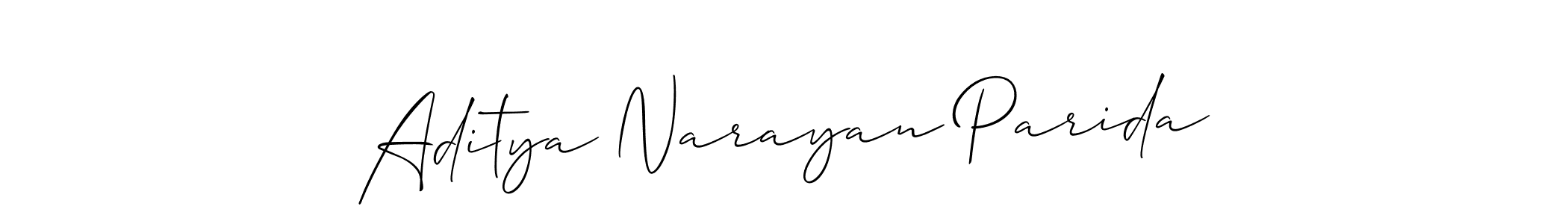 Also You can easily find your signature by using the search form. We will create Aditya Narayan Parida name handwritten signature images for you free of cost using Allison_Script sign style. Aditya Narayan Parida signature style 2 images and pictures png
