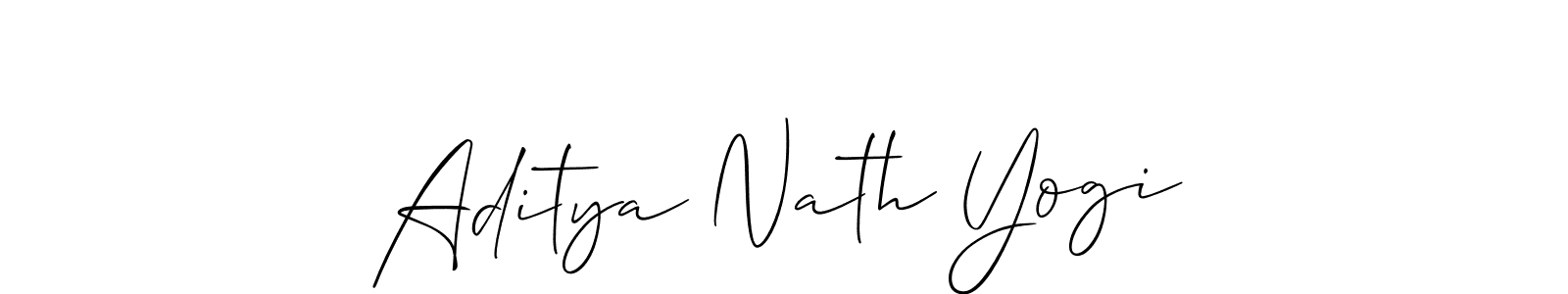 Similarly Allison_Script is the best handwritten signature design. Signature creator online .You can use it as an online autograph creator for name Aditya Nath Yogi. Aditya Nath Yogi signature style 2 images and pictures png