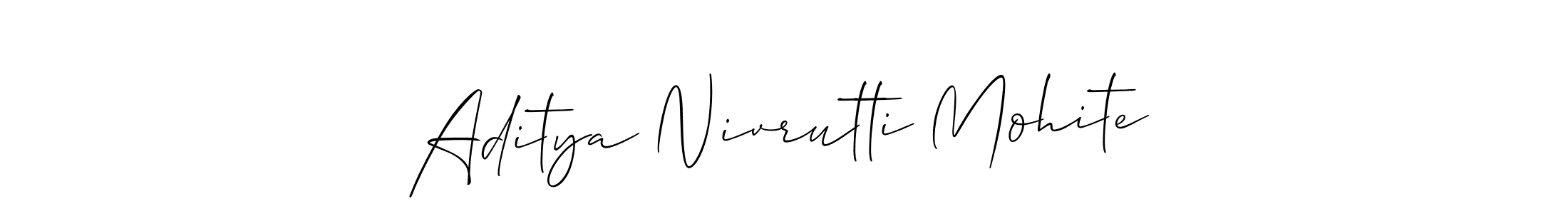 It looks lik you need a new signature style for name Aditya Nivrutti Mohite. Design unique handwritten (Allison_Script) signature with our free signature maker in just a few clicks. Aditya Nivrutti Mohite signature style 2 images and pictures png