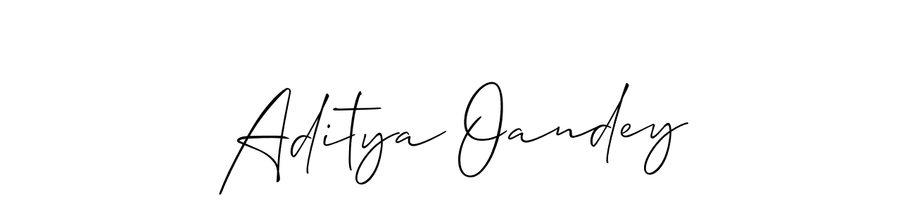 Use a signature maker to create a handwritten signature online. With this signature software, you can design (Allison_Script) your own signature for name Aditya Oandey. Aditya Oandey signature style 2 images and pictures png