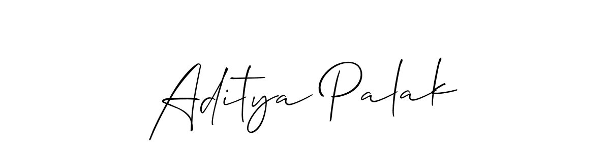 Aditya Palak stylish signature style. Best Handwritten Sign (Allison_Script) for my name. Handwritten Signature Collection Ideas for my name Aditya Palak. Aditya Palak signature style 2 images and pictures png