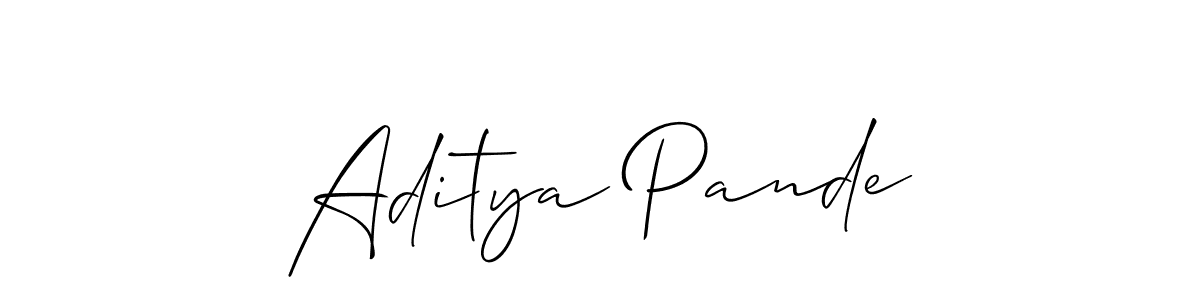 You can use this online signature creator to create a handwritten signature for the name Aditya Pande. This is the best online autograph maker. Aditya Pande signature style 2 images and pictures png