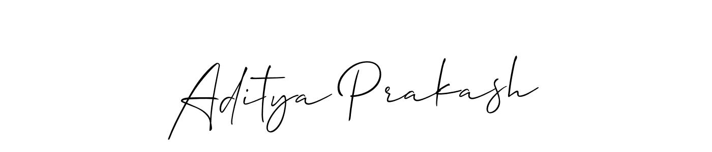 Make a beautiful signature design for name Aditya Prakash. With this signature (Allison_Script) style, you can create a handwritten signature for free. Aditya Prakash signature style 2 images and pictures png