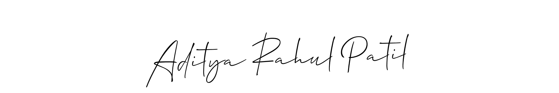 Design your own signature with our free online signature maker. With this signature software, you can create a handwritten (Allison_Script) signature for name Aditya Rahul Patil. Aditya Rahul Patil signature style 2 images and pictures png