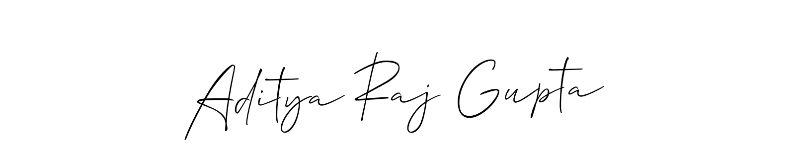 Use a signature maker to create a handwritten signature online. With this signature software, you can design (Allison_Script) your own signature for name Aditya Raj Gupta. Aditya Raj Gupta signature style 2 images and pictures png