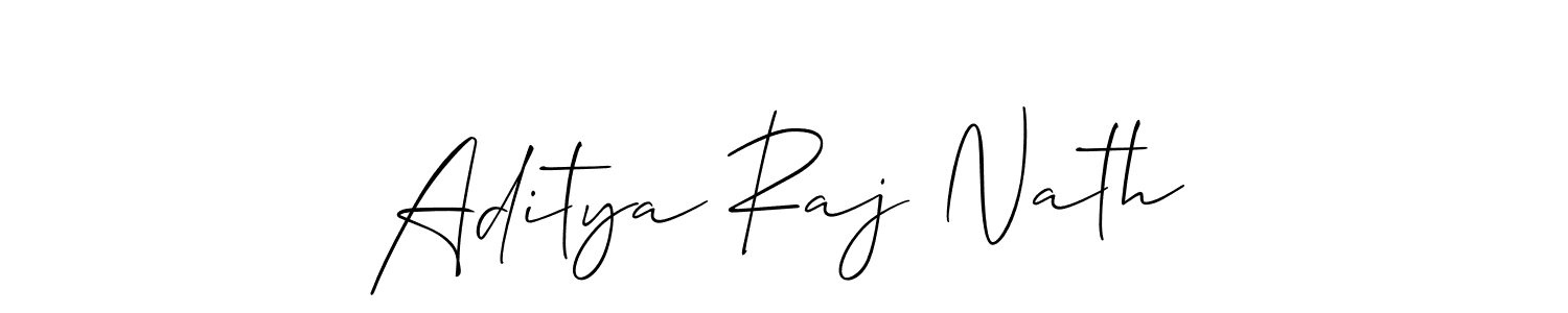 How to make Aditya Raj Nath name signature. Use Allison_Script style for creating short signs online. This is the latest handwritten sign. Aditya Raj Nath signature style 2 images and pictures png