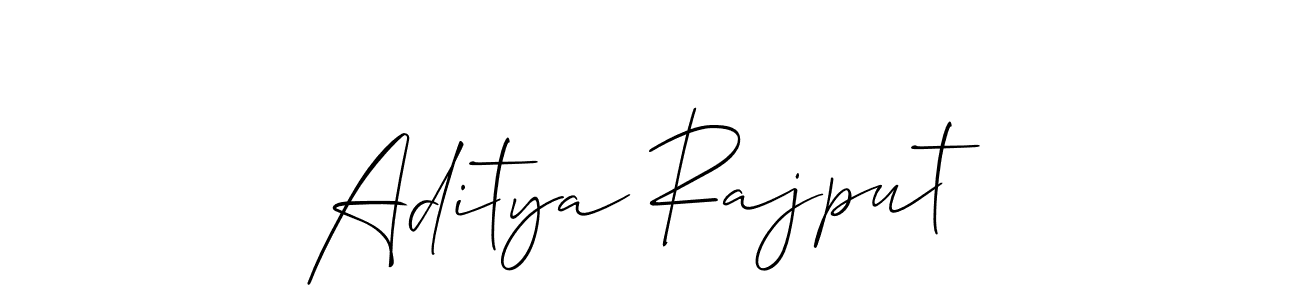 Design your own signature with our free online signature maker. With this signature software, you can create a handwritten (Allison_Script) signature for name Aditya Rajput. Aditya Rajput signature style 2 images and pictures png