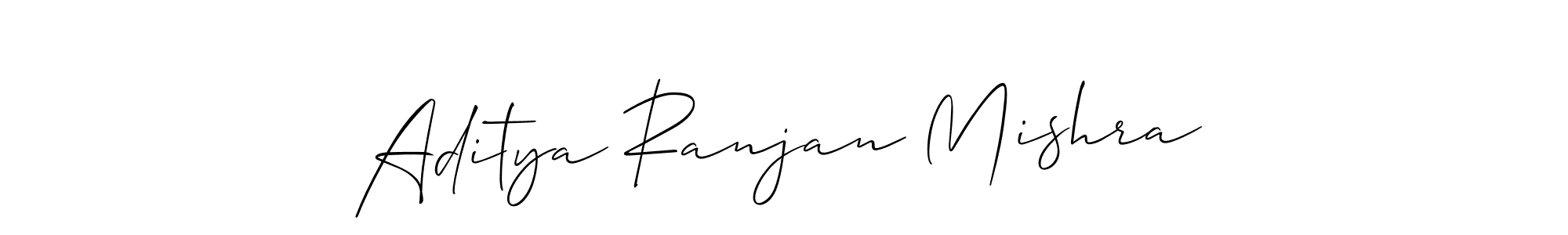 You should practise on your own different ways (Allison_Script) to write your name (Aditya Ranjan Mishra) in signature. don't let someone else do it for you. Aditya Ranjan Mishra signature style 2 images and pictures png