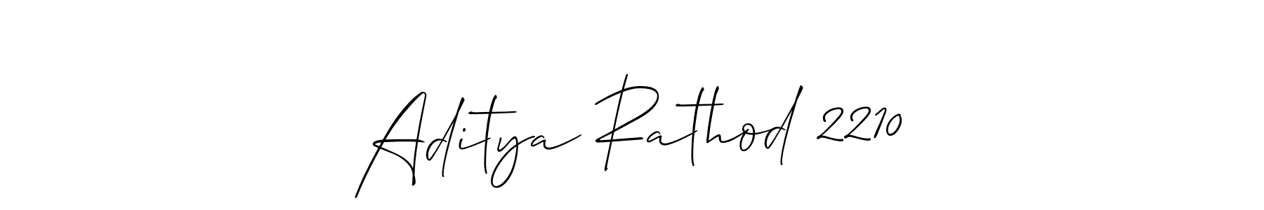 How to make Aditya Rathod 2210 signature? Allison_Script is a professional autograph style. Create handwritten signature for Aditya Rathod 2210 name. Aditya Rathod 2210 signature style 2 images and pictures png