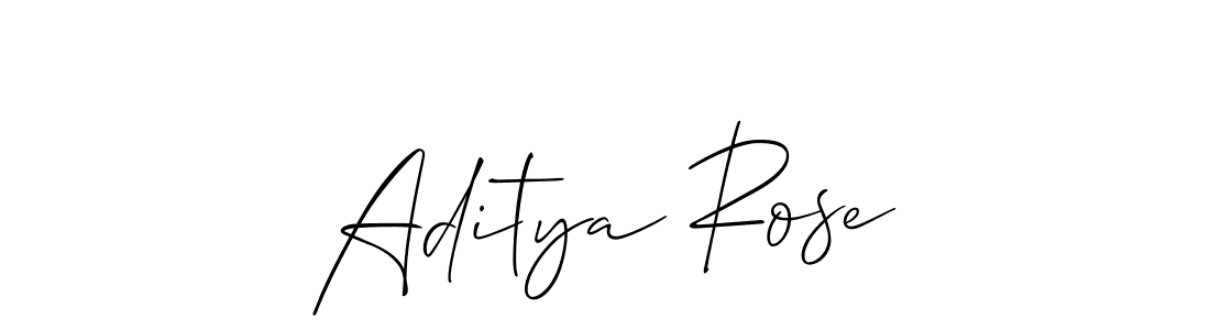 Make a short Aditya Rose signature style. Manage your documents anywhere anytime using Allison_Script. Create and add eSignatures, submit forms, share and send files easily. Aditya Rose signature style 2 images and pictures png