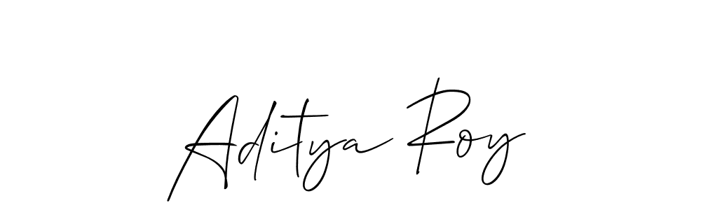 Aditya Roy stylish signature style. Best Handwritten Sign (Allison_Script) for my name. Handwritten Signature Collection Ideas for my name Aditya Roy. Aditya Roy signature style 2 images and pictures png