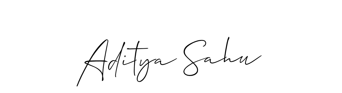 Design your own signature with our free online signature maker. With this signature software, you can create a handwritten (Allison_Script) signature for name Aditya Sahu. Aditya Sahu signature style 2 images and pictures png