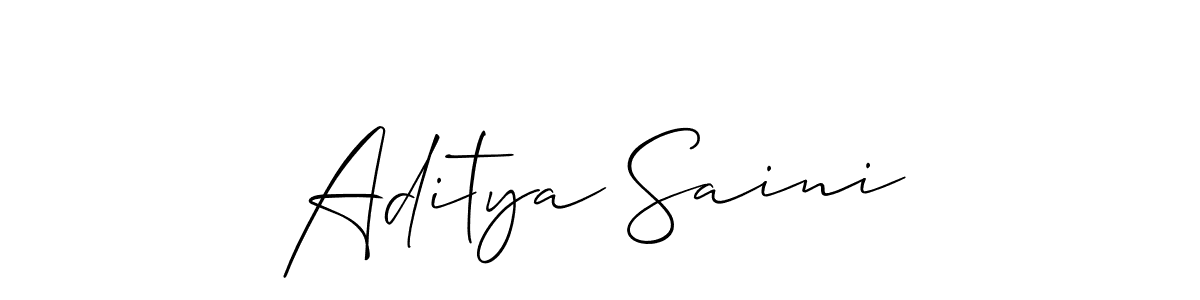 Also You can easily find your signature by using the search form. We will create Aditya Saini name handwritten signature images for you free of cost using Allison_Script sign style. Aditya Saini signature style 2 images and pictures png