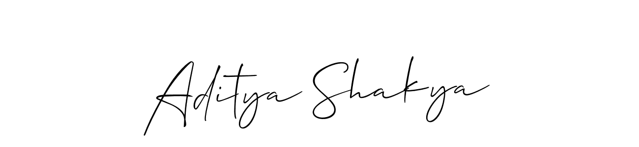 Make a beautiful signature design for name Aditya Shakya. With this signature (Allison_Script) style, you can create a handwritten signature for free. Aditya Shakya signature style 2 images and pictures png