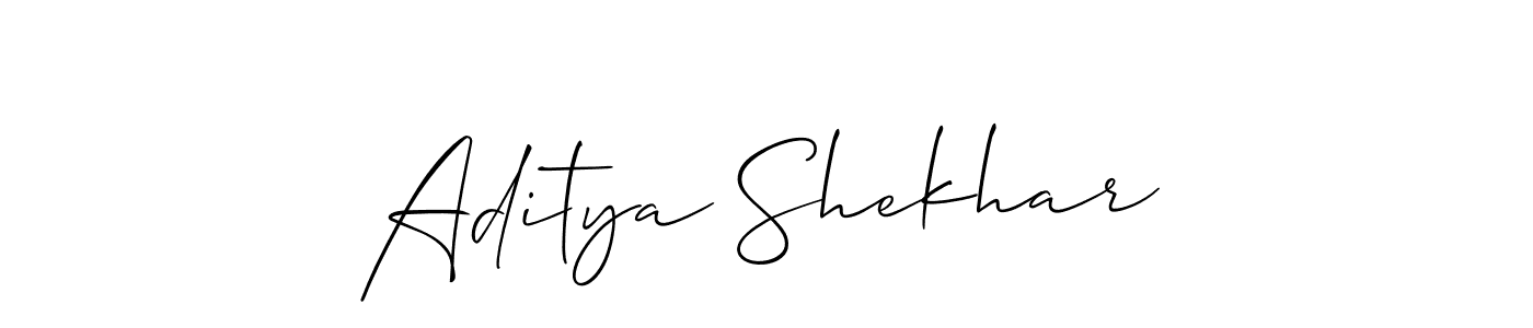 Allison_Script is a professional signature style that is perfect for those who want to add a touch of class to their signature. It is also a great choice for those who want to make their signature more unique. Get Aditya Shekhar name to fancy signature for free. Aditya Shekhar signature style 2 images and pictures png