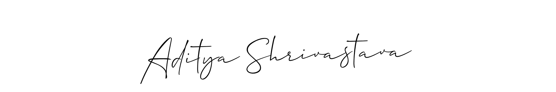 Design your own signature with our free online signature maker. With this signature software, you can create a handwritten (Allison_Script) signature for name Aditya Shrivastava. Aditya Shrivastava signature style 2 images and pictures png