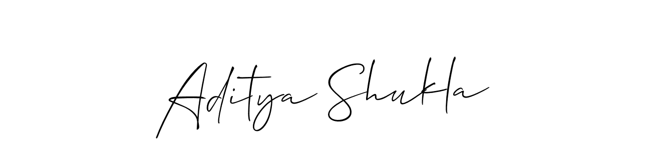 Create a beautiful signature design for name Aditya Shukla. With this signature (Allison_Script) fonts, you can make a handwritten signature for free. Aditya Shukla signature style 2 images and pictures png