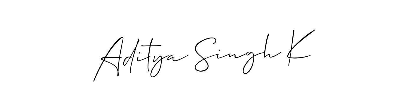 Best and Professional Signature Style for Aditya Singh K. Allison_Script Best Signature Style Collection. Aditya Singh K signature style 2 images and pictures png