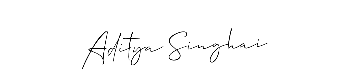 if you are searching for the best signature style for your name Aditya Singhai. so please give up your signature search. here we have designed multiple signature styles  using Allison_Script. Aditya Singhai signature style 2 images and pictures png