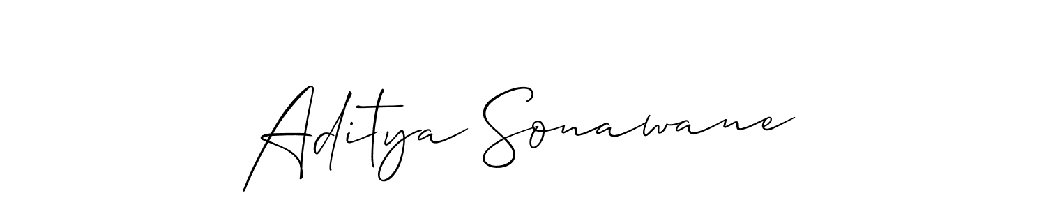 Make a short Aditya Sonawane signature style. Manage your documents anywhere anytime using Allison_Script. Create and add eSignatures, submit forms, share and send files easily. Aditya Sonawane signature style 2 images and pictures png