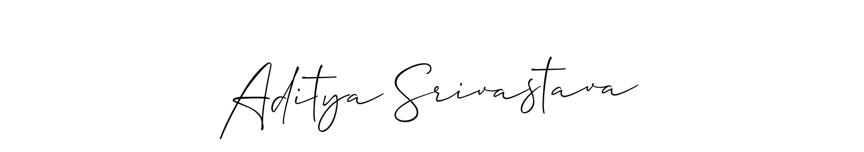 if you are searching for the best signature style for your name Aditya Srivastava. so please give up your signature search. here we have designed multiple signature styles  using Allison_Script. Aditya Srivastava signature style 2 images and pictures png