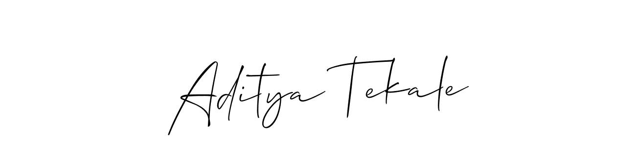 Design your own signature with our free online signature maker. With this signature software, you can create a handwritten (Allison_Script) signature for name Aditya Tekale. Aditya Tekale signature style 2 images and pictures png