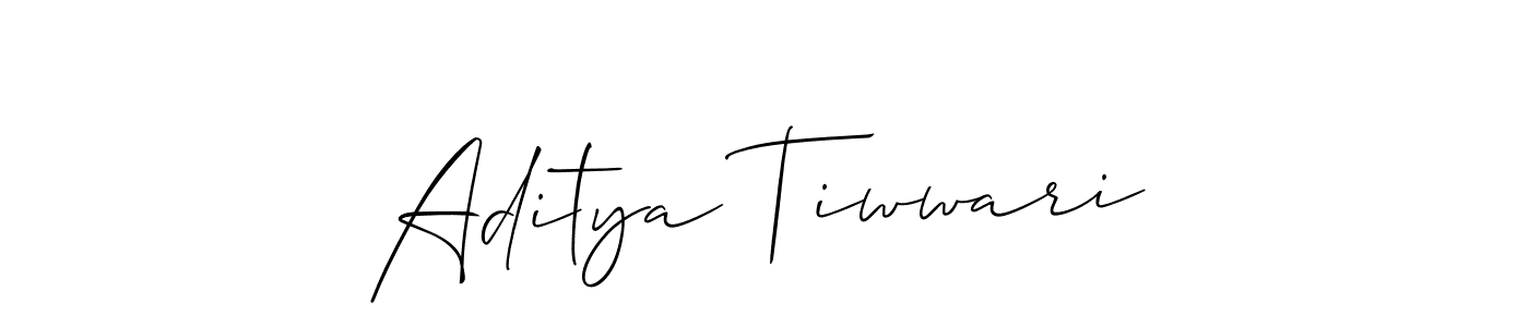 The best way (Allison_Script) to make a short signature is to pick only two or three words in your name. The name Aditya Tiwwari include a total of six letters. For converting this name. Aditya Tiwwari signature style 2 images and pictures png