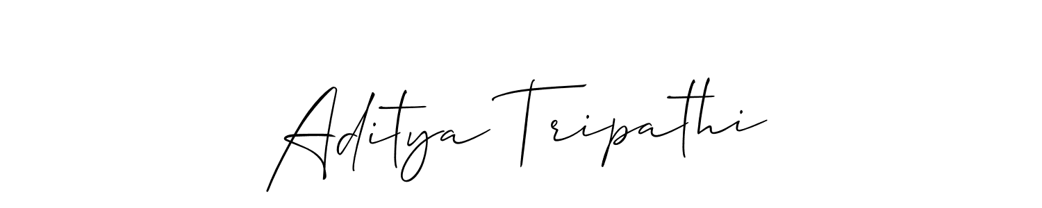 How to make Aditya Tripathi signature? Allison_Script is a professional autograph style. Create handwritten signature for Aditya Tripathi name. Aditya Tripathi signature style 2 images and pictures png