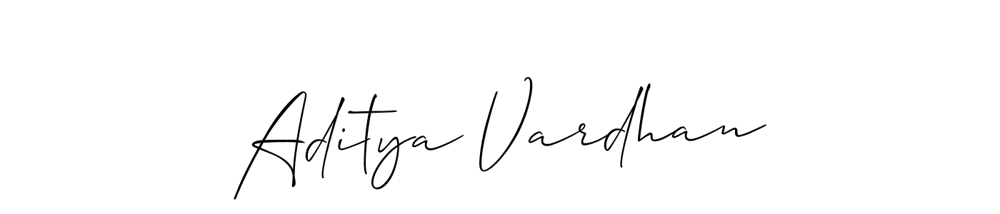 Create a beautiful signature design for name Aditya Vardhan. With this signature (Allison_Script) fonts, you can make a handwritten signature for free. Aditya Vardhan signature style 2 images and pictures png