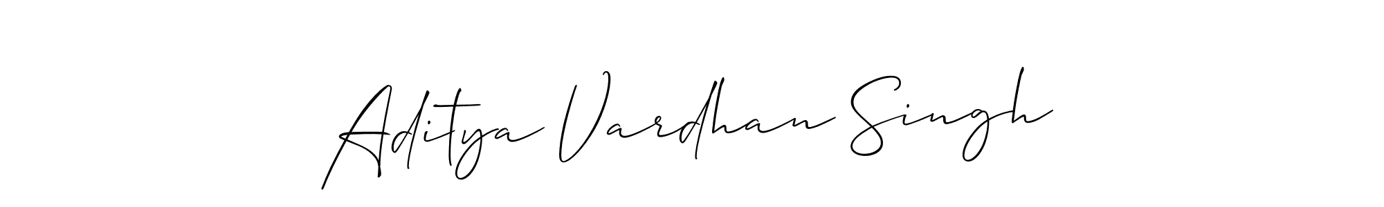 How to make Aditya Vardhan Singh name signature. Use Allison_Script style for creating short signs online. This is the latest handwritten sign. Aditya Vardhan Singh signature style 2 images and pictures png